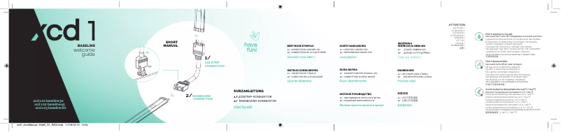Imagen de la primera página del manual del dispositivo xcd 1 baseline