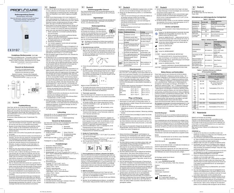 Imagen de la primera página del manual del dispositivo PC-FT 3095