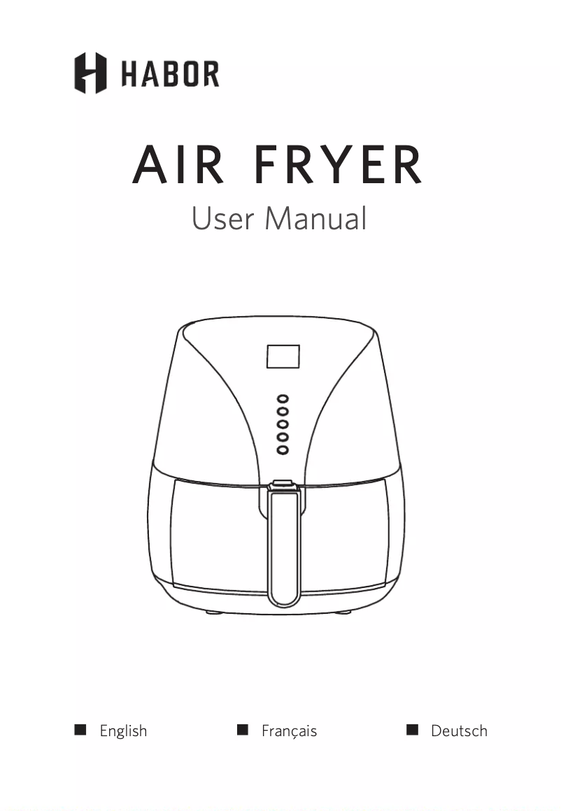 Imagen de la primera página del manual del dispositivo Air Fryer