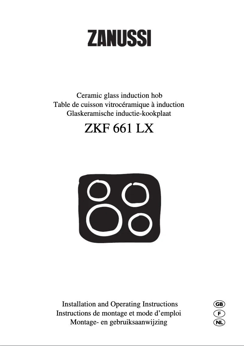 Imagen de la primera página del manual del dispositivo ZKF 661