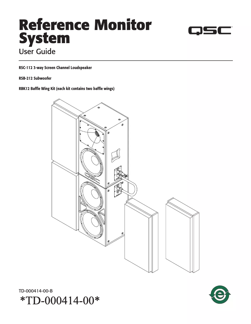 Página 1 del manual Manual de usuario QSC RSB-212