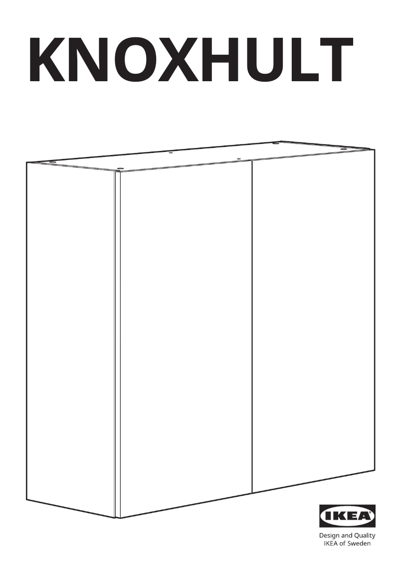 Imagen de la primera página del manual del dispositivo KNOXHULT 203.342.86