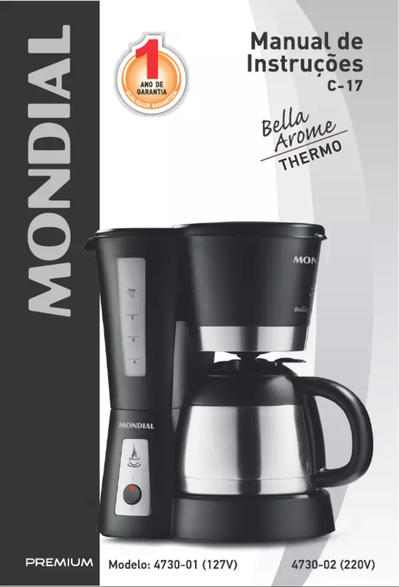 Página 1 del manual Manual de usuario Mondial Bella Arome C-17