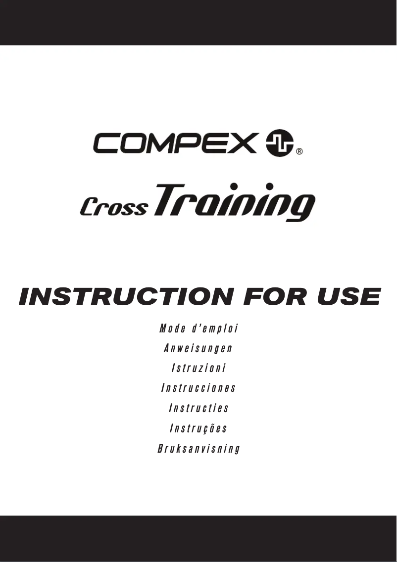 Página 1 del manual Manual de usuario Compex CrossTraining