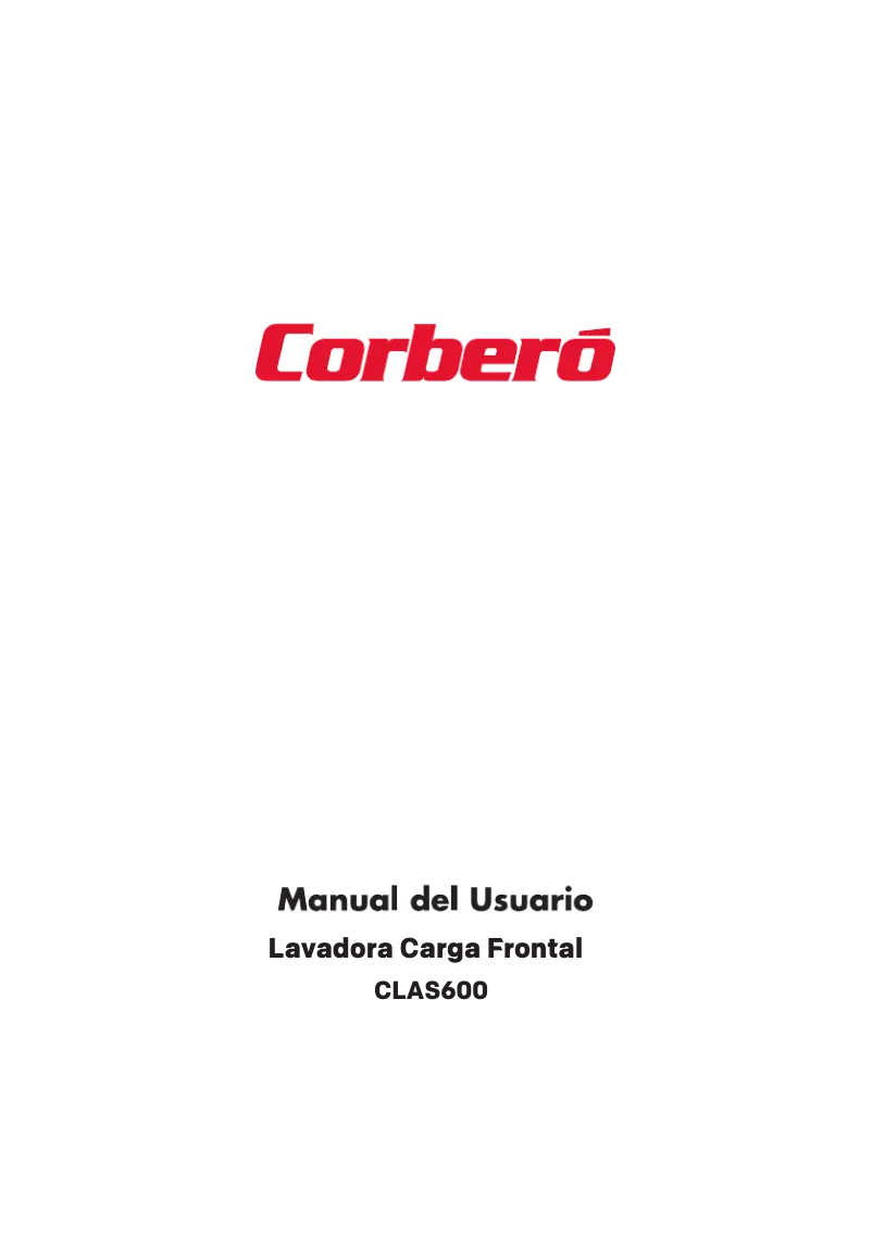 Página nº 1 - Manual de usuario Corbero CLAS600