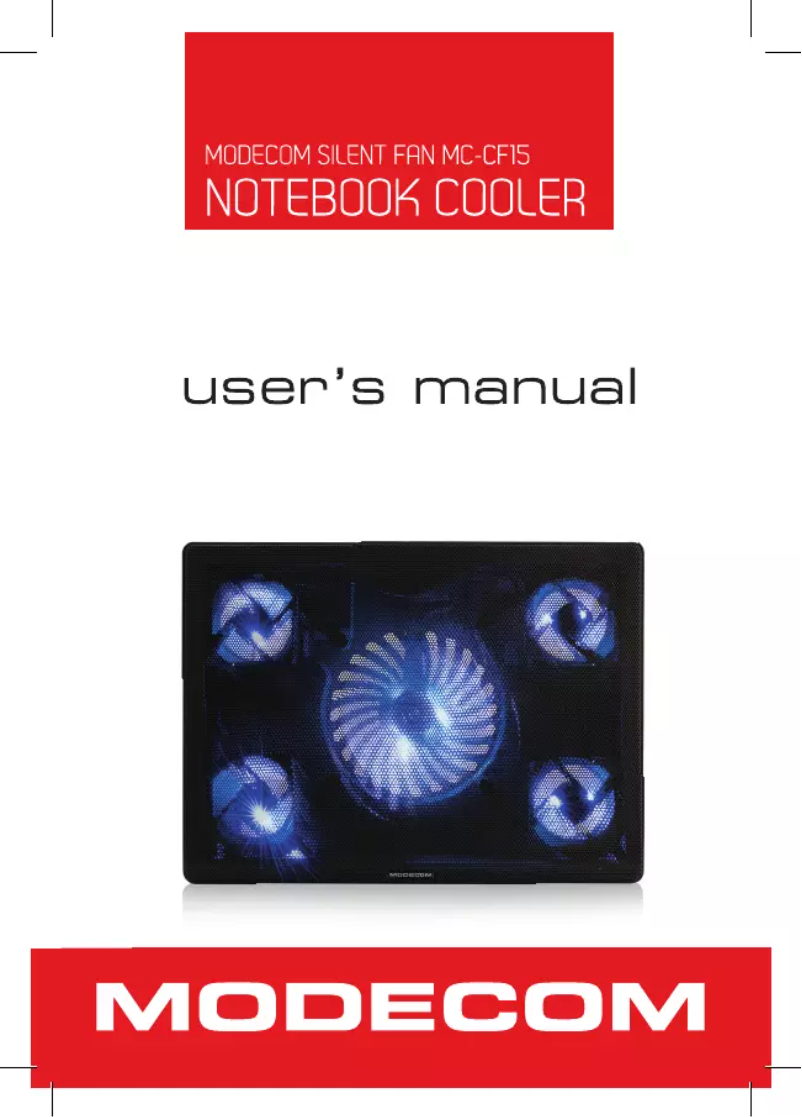 Imagen de la primera página del manual del dispositivo MC-CF15