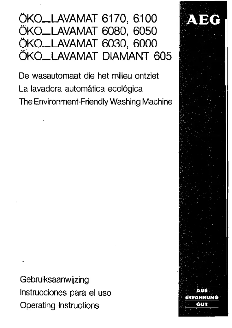 Imagen de la primera página del manual del dispositivo Lavamat 6100