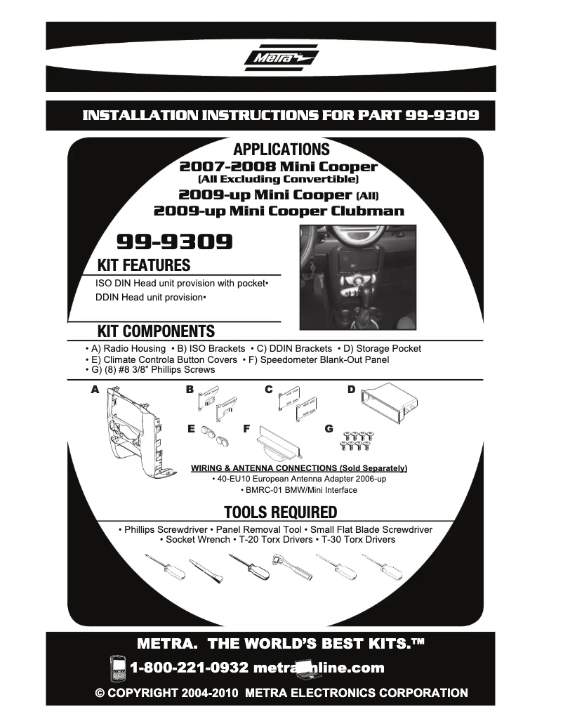 Imagen de la primera página del manual del dispositivo 99-9309