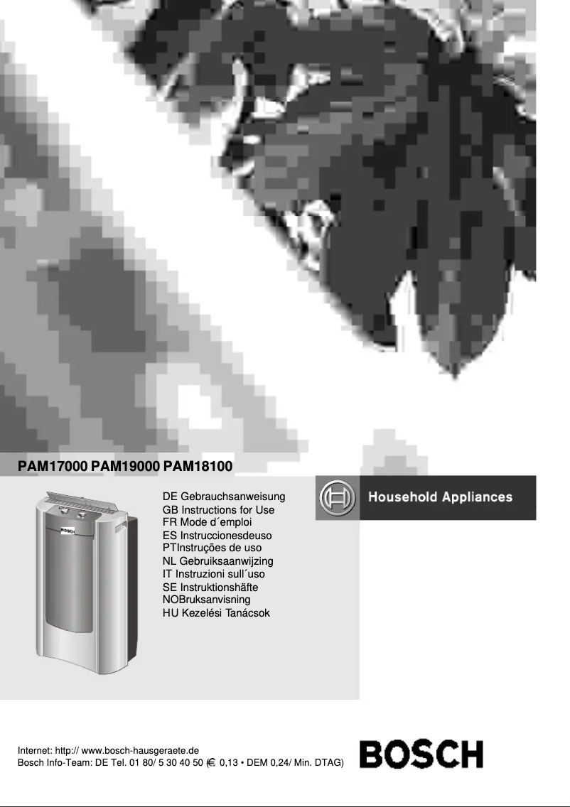 Imagen de la primera página del manual del dispositivo PAM18100