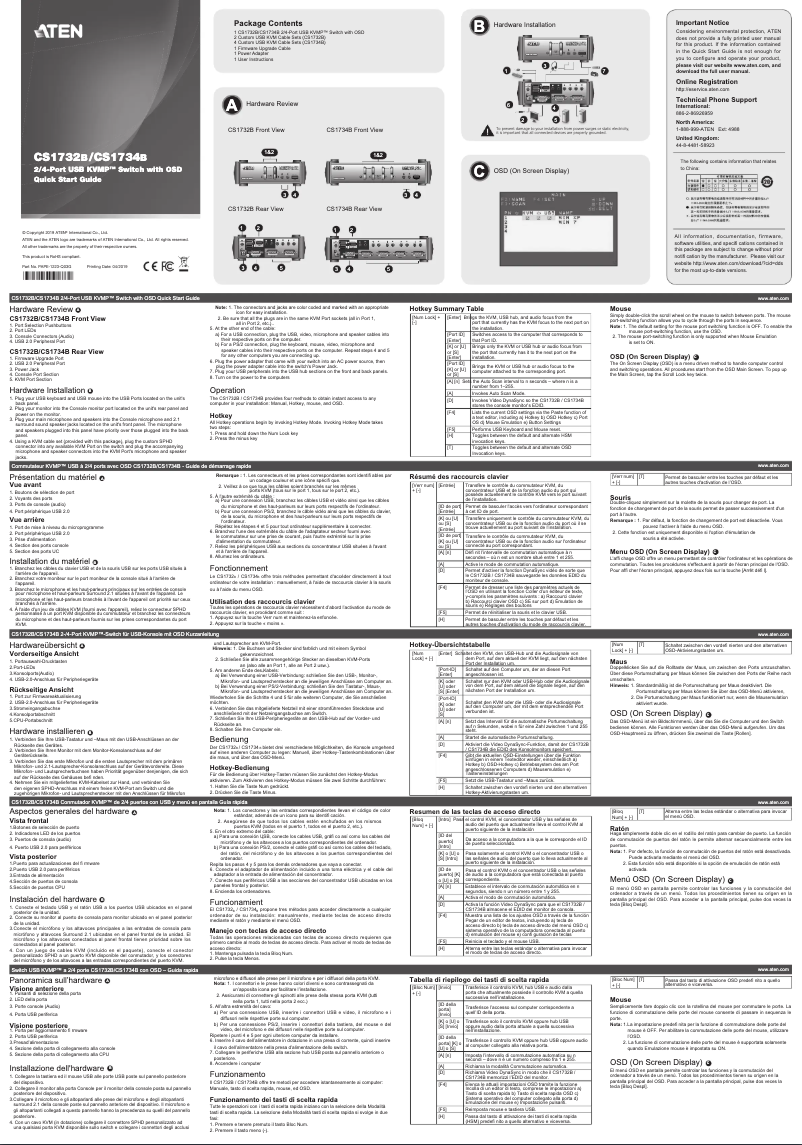 Página nº 1 - Manual de usuario ATen CS1734B