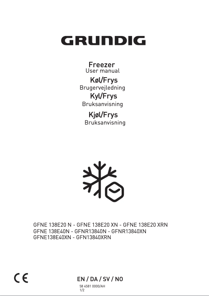 Imagen de la primera página del manual del dispositivo GFNE 138E40 N