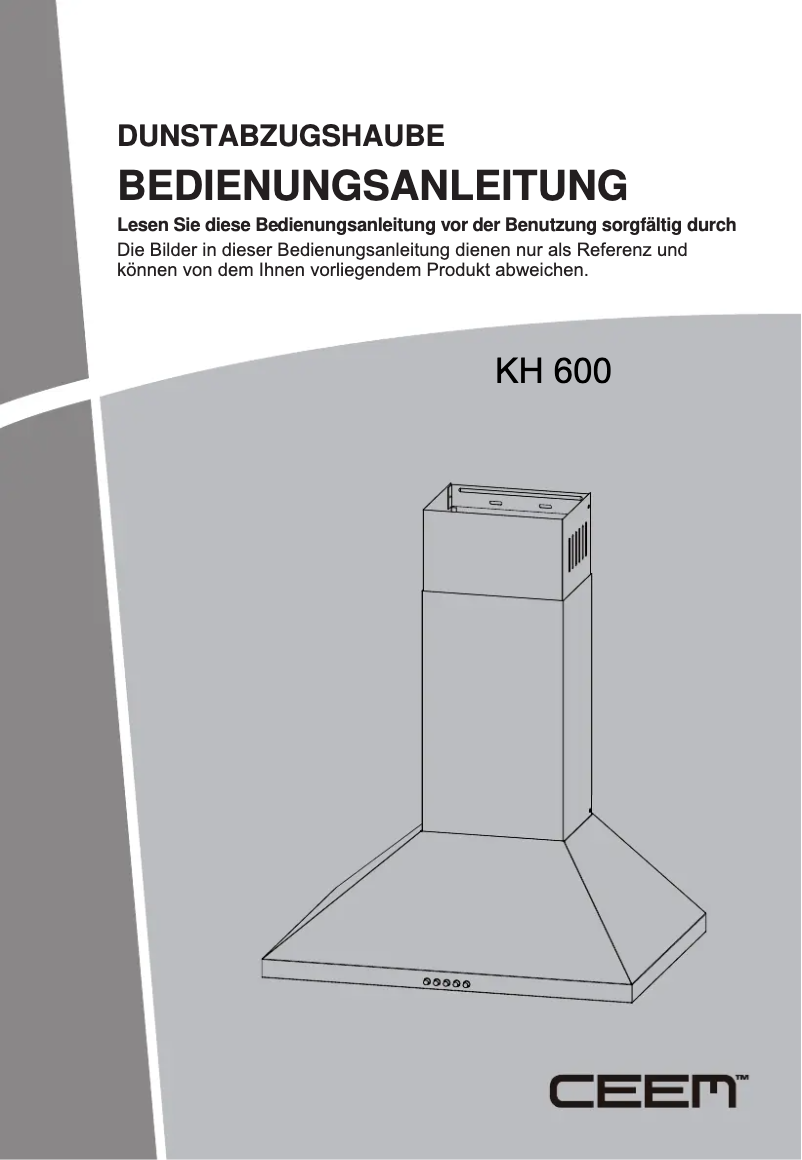 Página 1 del manual Manual de usuario CEEM KH 600