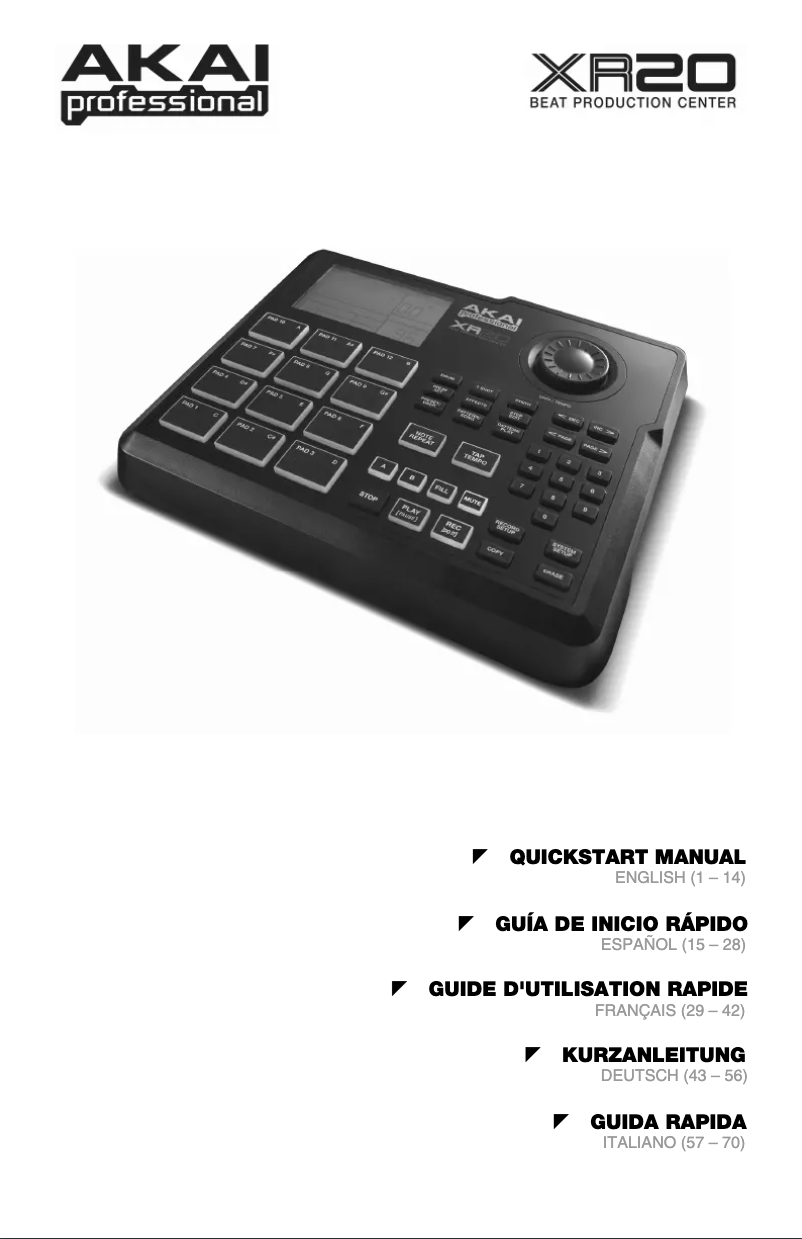 Imagen de la primera página del manual del dispositivo XR20