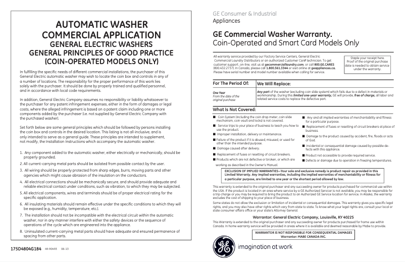 Imagen de la primera página del manual del dispositivo WMCD2050JWC