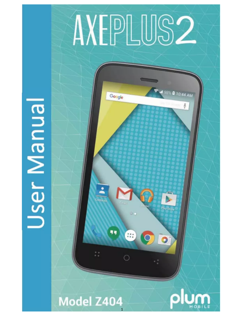 Imagen de la primera página del manual del dispositivo Z404