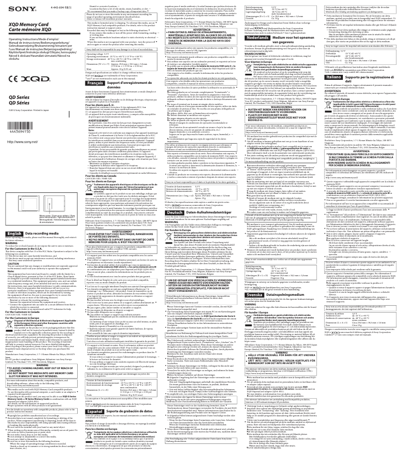 Imagen de la primera página del manual del dispositivo QD-G64E