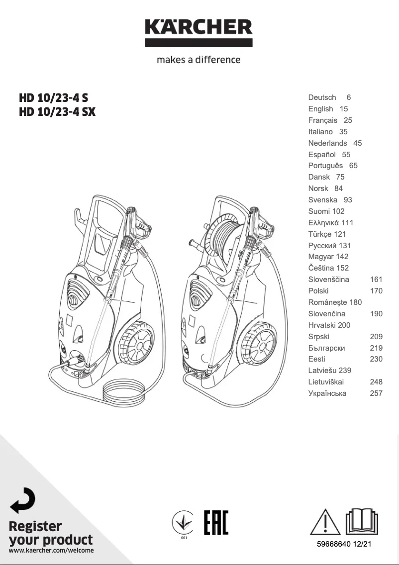 Imagen de la primera página del manual del dispositivo HD 10/23-4 S Plus