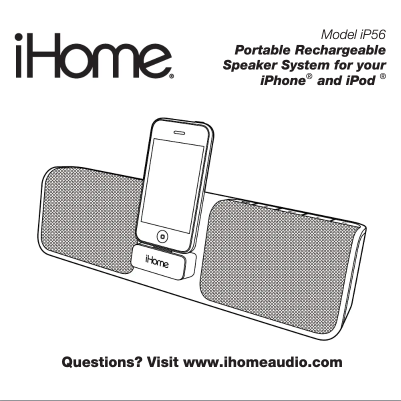 Imagen de la primera página del manual del dispositivo iP56