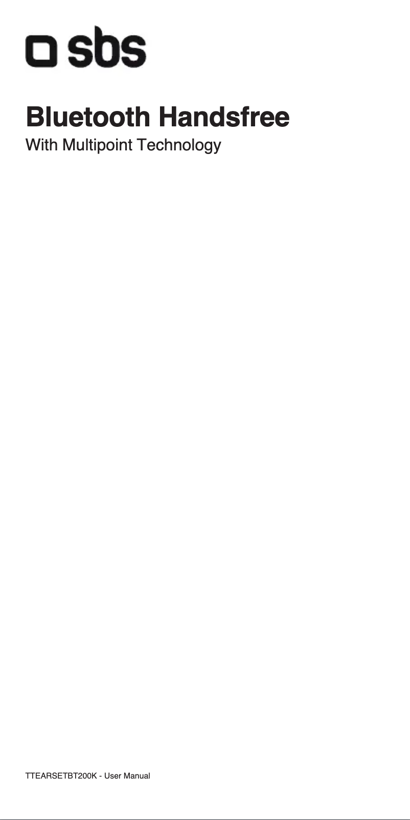 Imagen de la primera página del manual del dispositivo TEEARSETBT200K