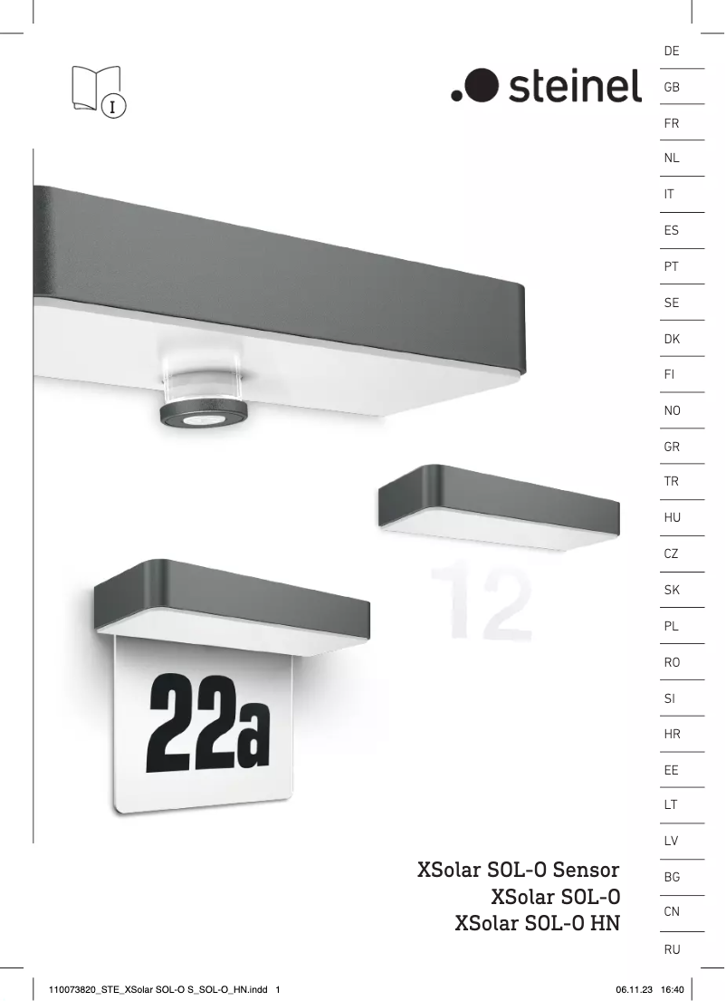 Página 1 del manual Manual de usuario Steinel My XSolar SOL