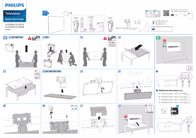 Imagen de la primera página del manual del dispositivo 55OLED818