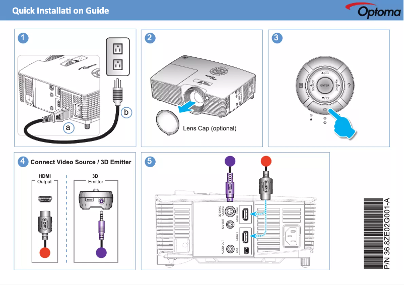 Página nº 1 - Manual de usuario Optoma GT1070X