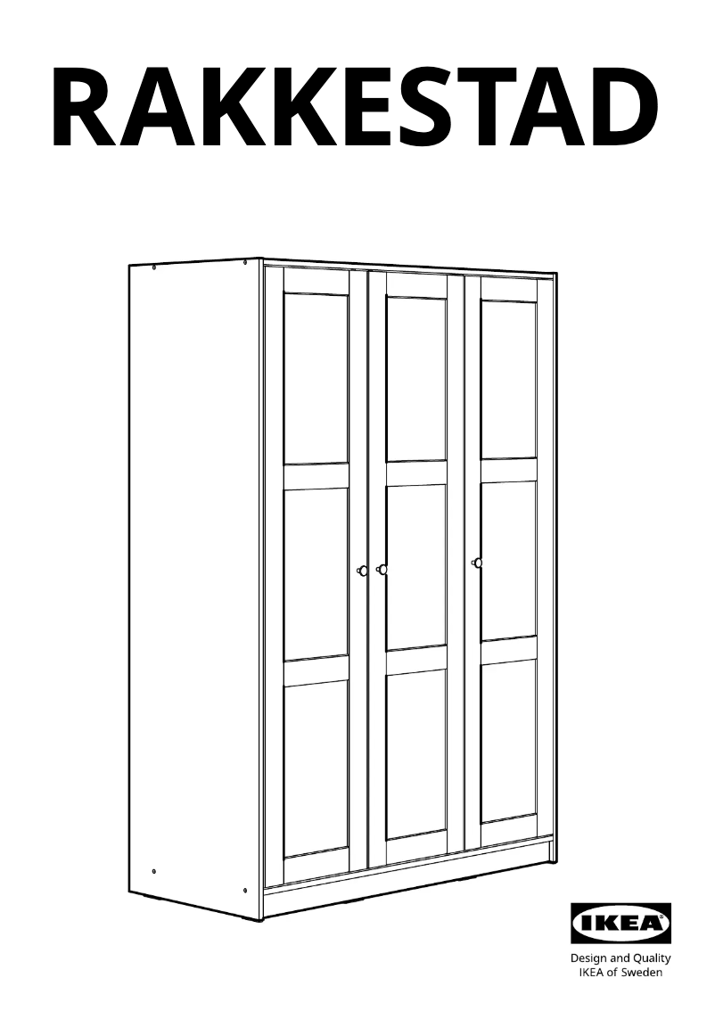 Página 1 del manual Manual de usuario Ikea RAKKESTAD 304.537.64
