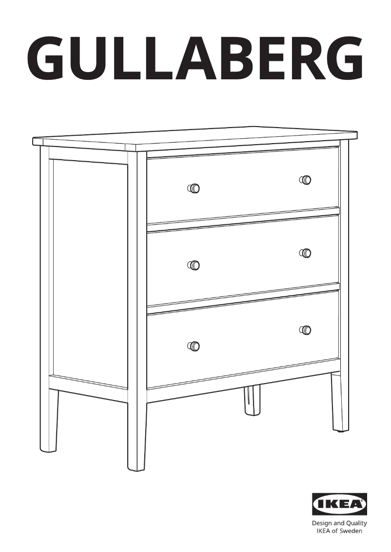 Página 1 del manual Manual de usuario Ikea GULLABERG 105.617.69