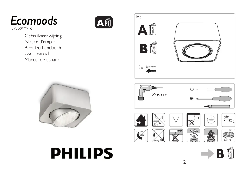 Página 1 del manual Manual de usuario Philips Ecomoods 579504816