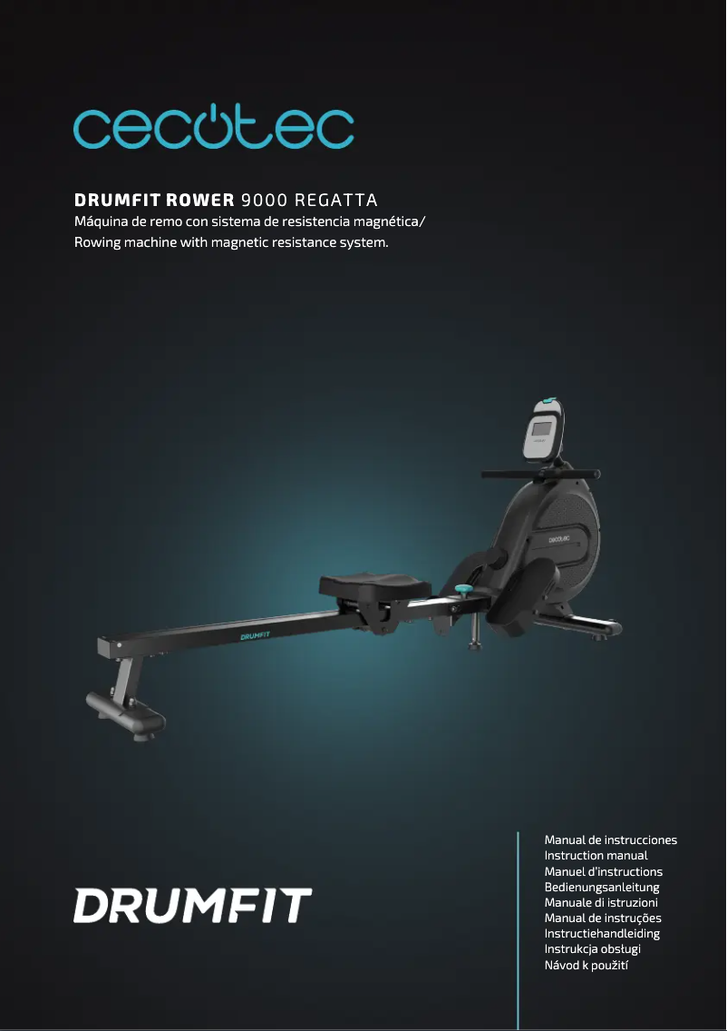 Imagen de la primera página del manual del dispositivo Drumfit Rower 9000 Regatta