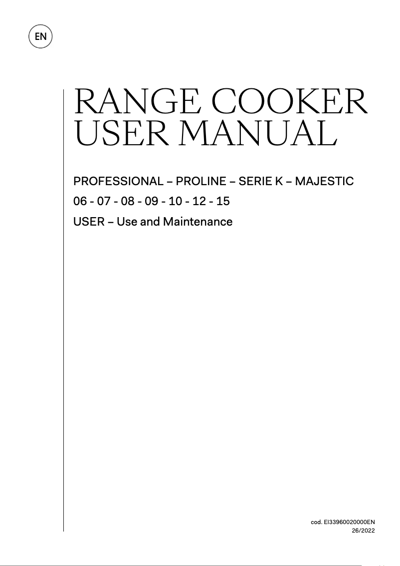 Página 1 del manual Manual de usuario Ilve MI127NE3