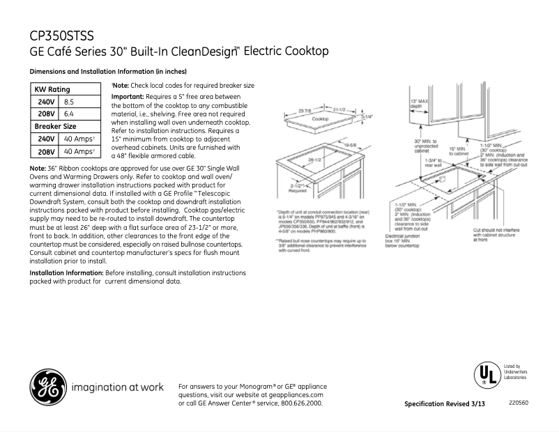 Imagen de la primera página del manual del dispositivo Café CP350STSS