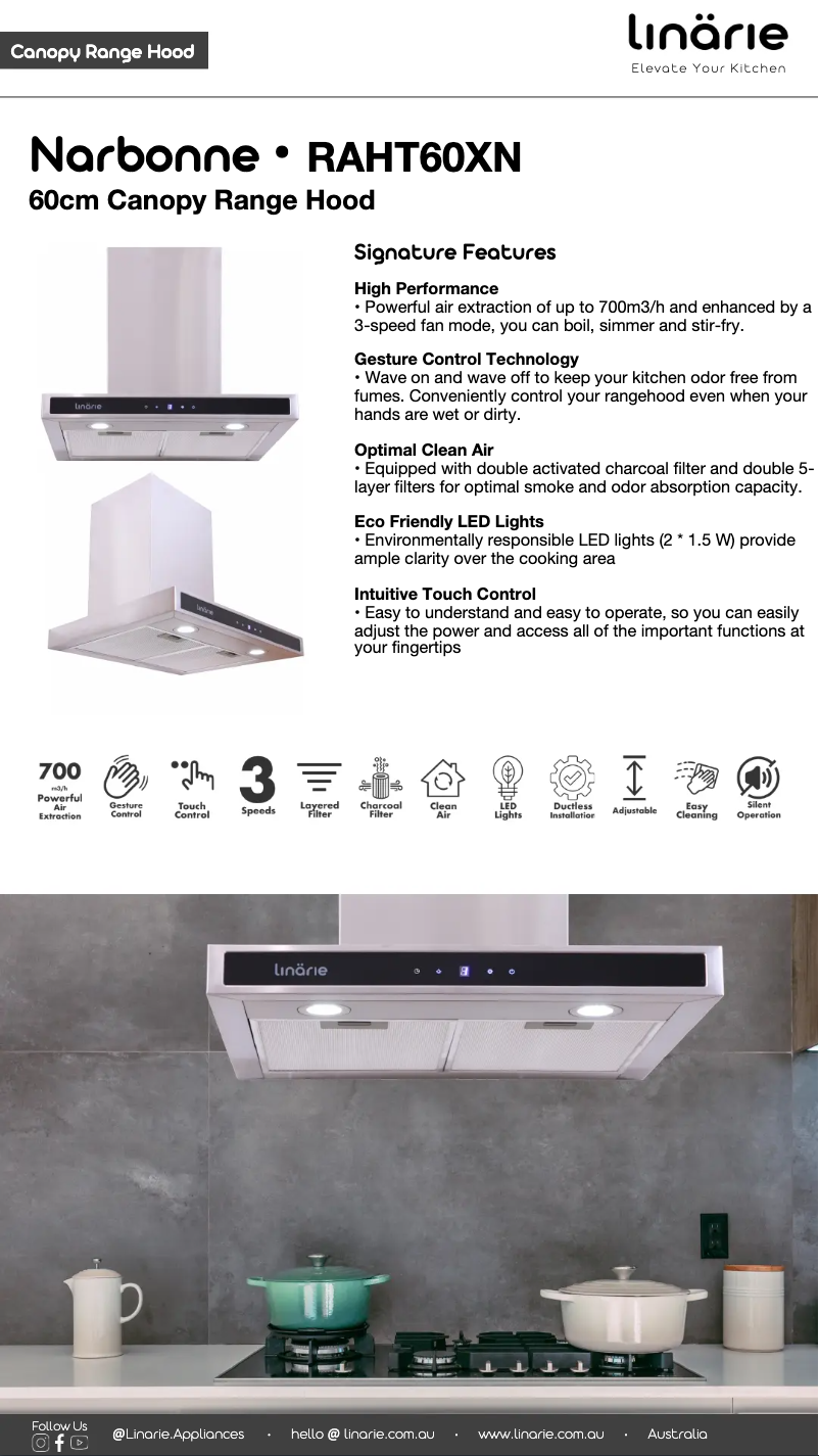 Imagen de la primera página del manual del dispositivo Narbonne RAHTS60XN