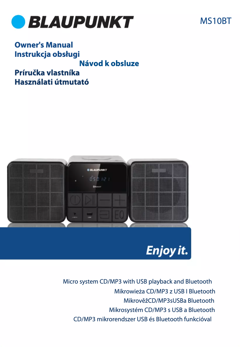 Página 1 del manual Manual de usuario Blaupunkt MS10BT