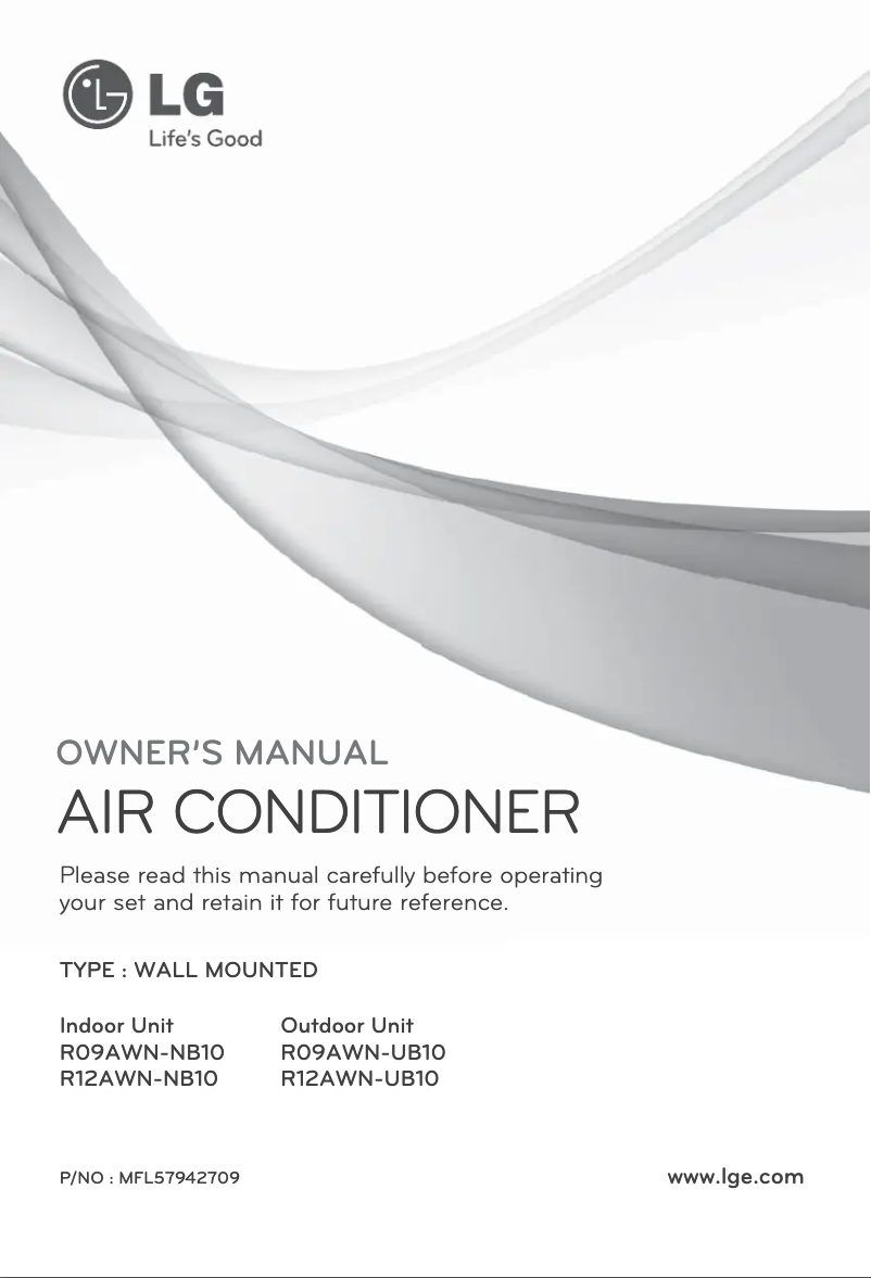 Imagen de la primera página del manual del dispositivo R12AWN-UB10