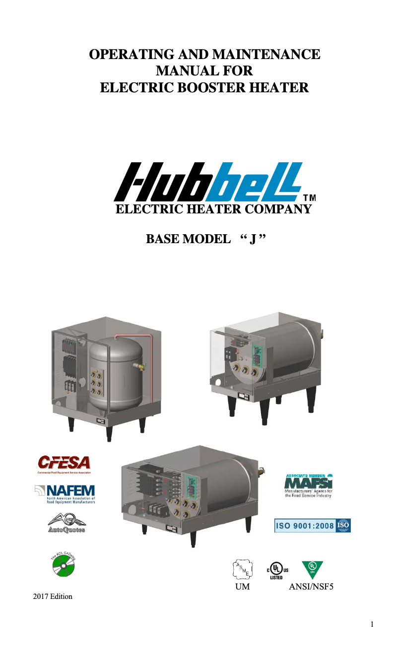 Página 1 del manual Manual de usuario Hubbell J1618T4