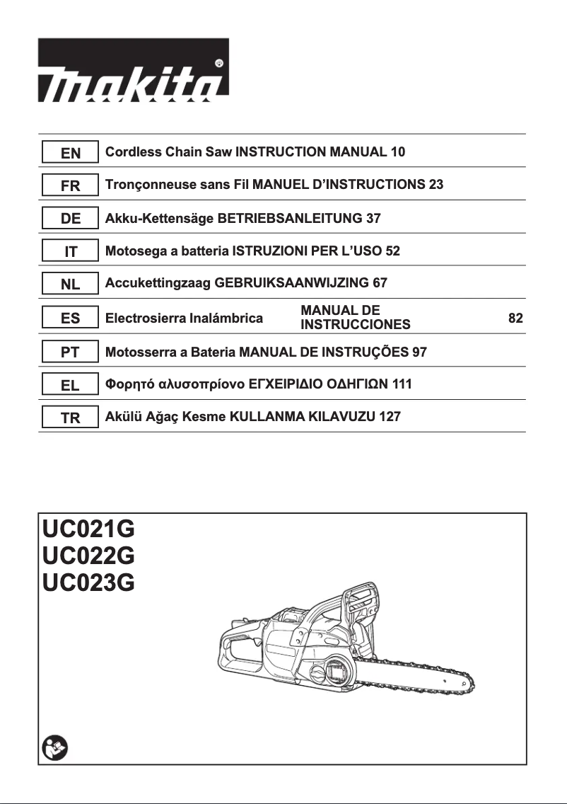 Página 1 del manual Manual de usuario Makita UC022G