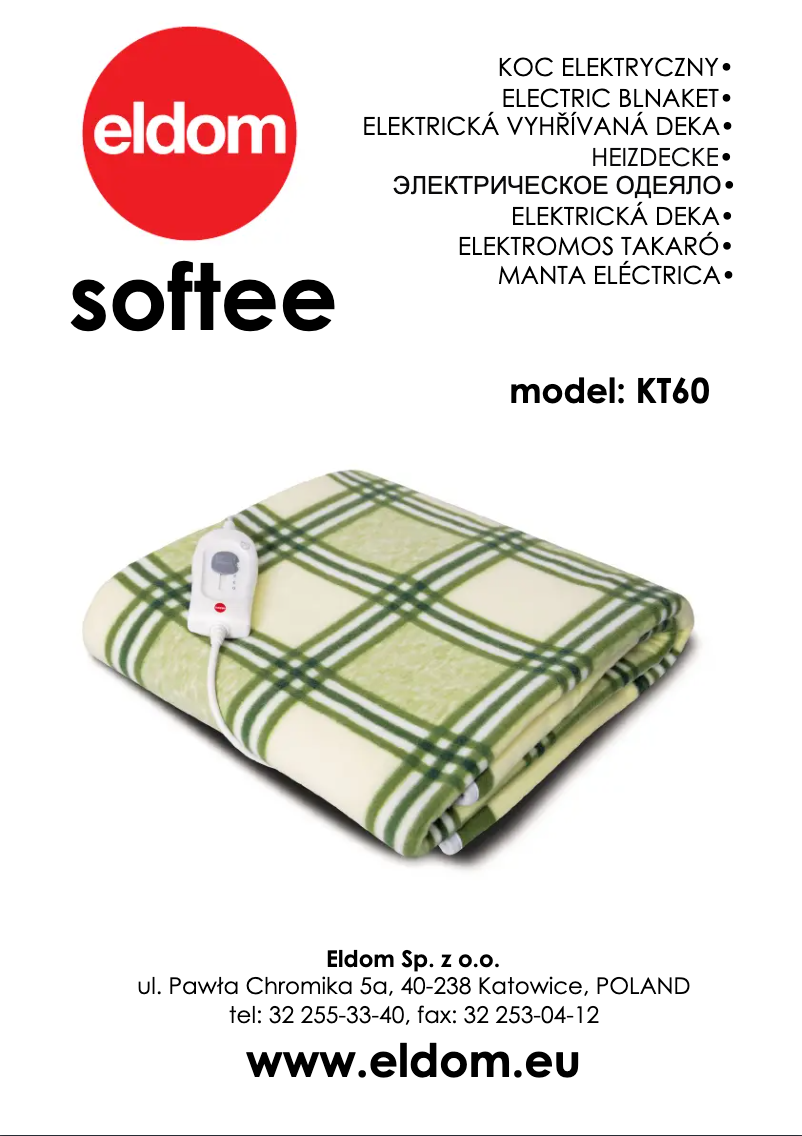 Imagen de la primera página del manual del dispositivo SOFTEE KT60