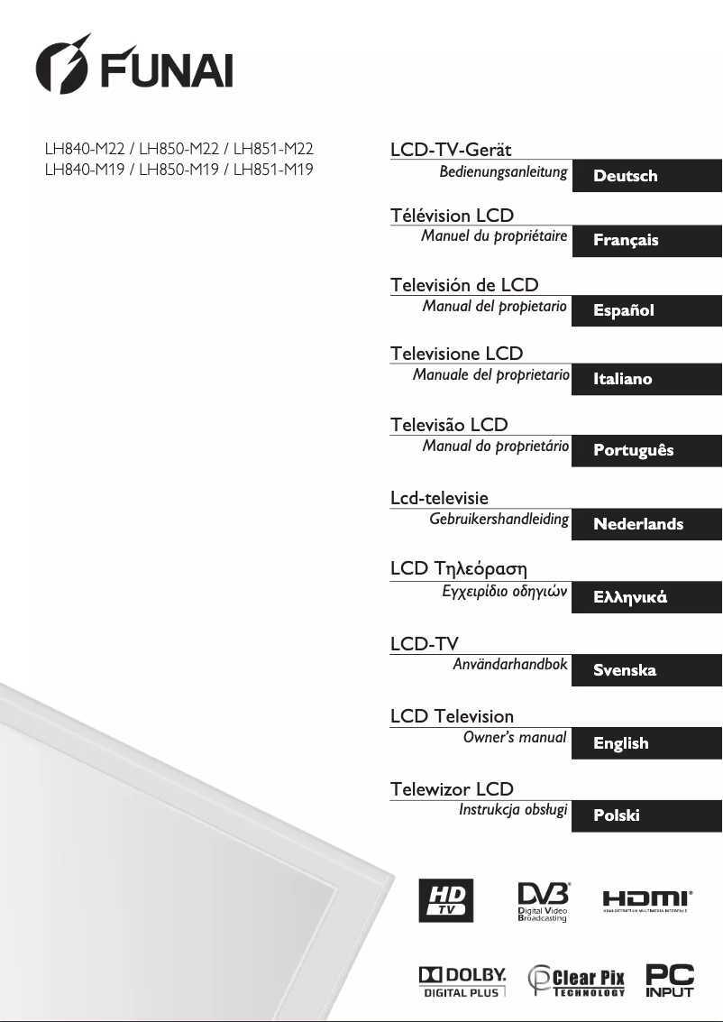 Imagen de la primera página del manual del dispositivo LH850-M22