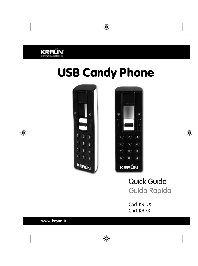 Página nº 1 - Manual de usuario Kraun USB Candy Phone KR.DX