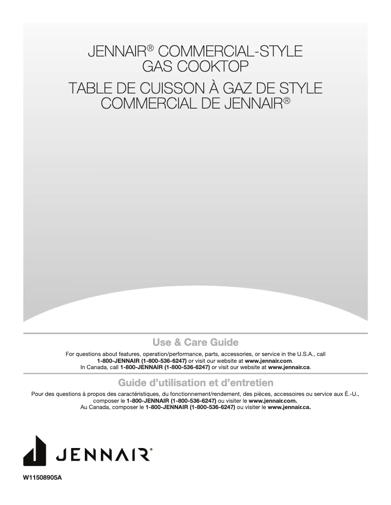 Página 1 del manual Manual de usuario JennAir JGCP536HL