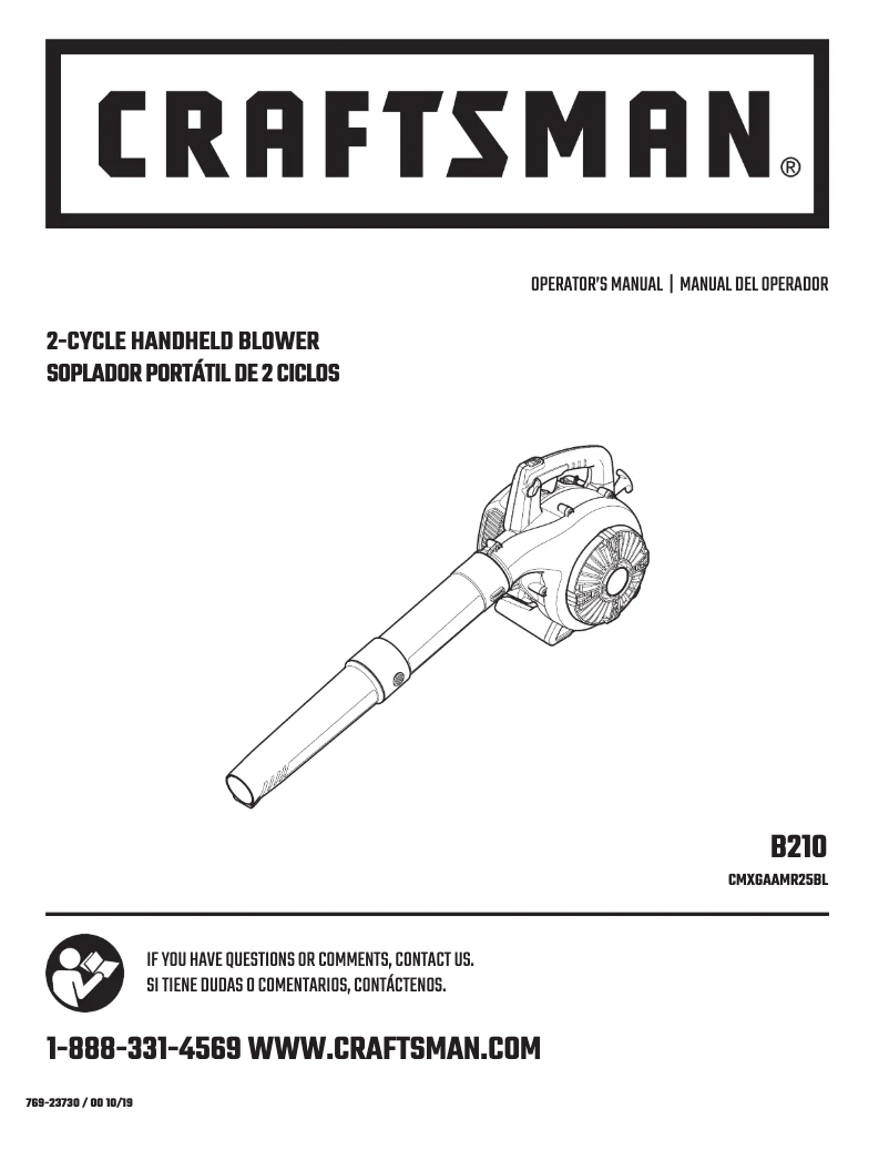 Página 1 del manual Manual de usuario Craftsman CMXGAAMR25BL