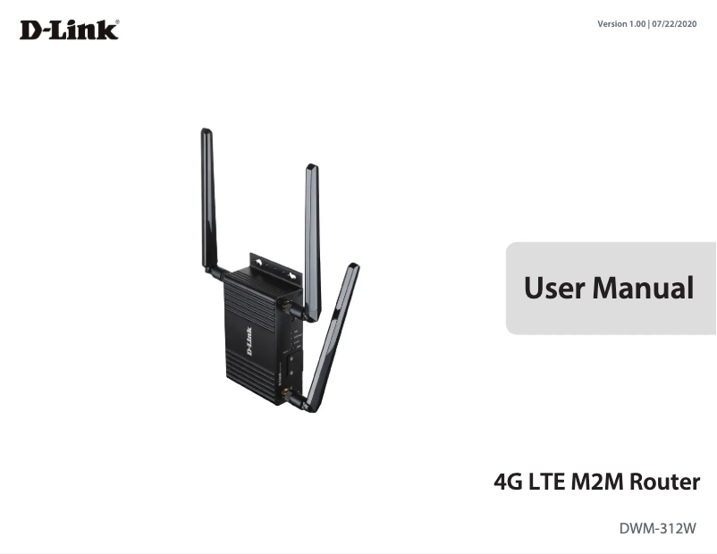 Página 1 del manual Manual de usuario D-Link DWM-312W