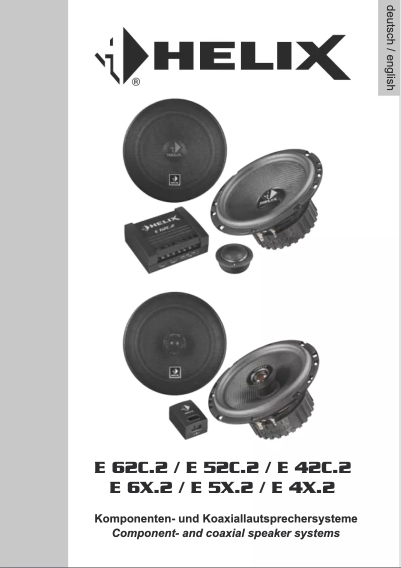 Página nº 1 - Manual de usuario Audiotec Fischer Helix E 4X.2