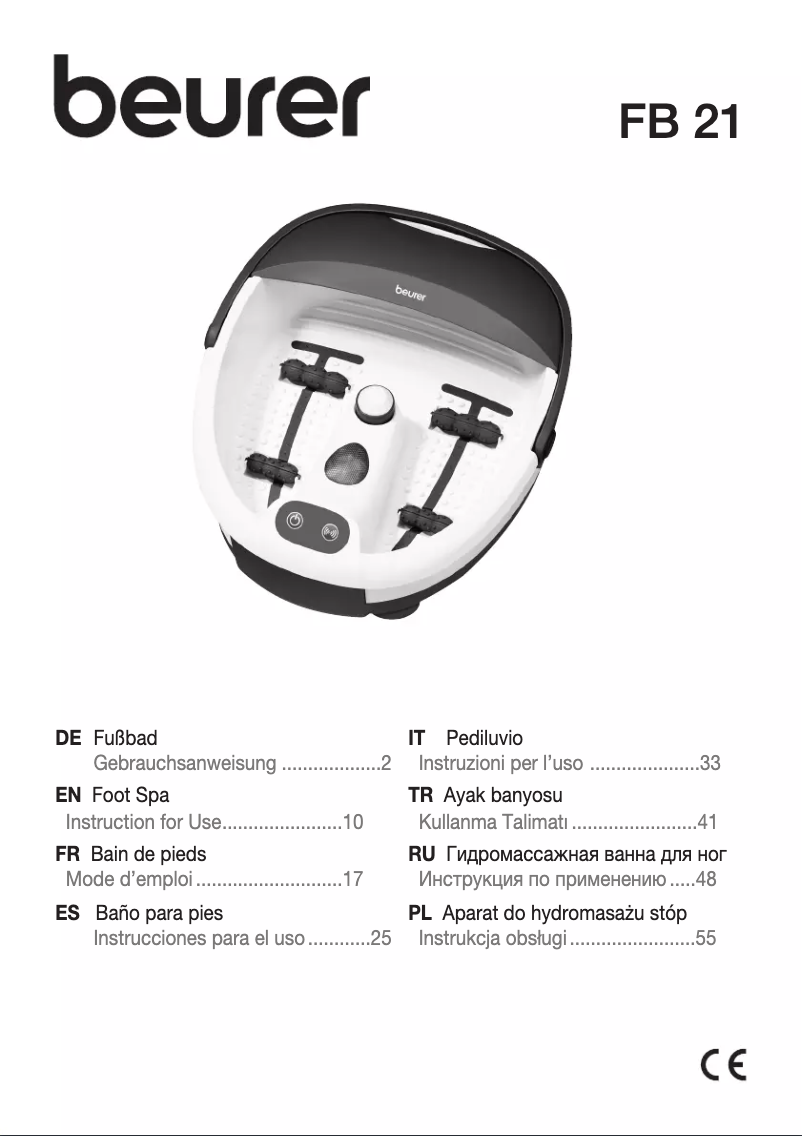 Imagen de la primera página del manual del dispositivo FB 21