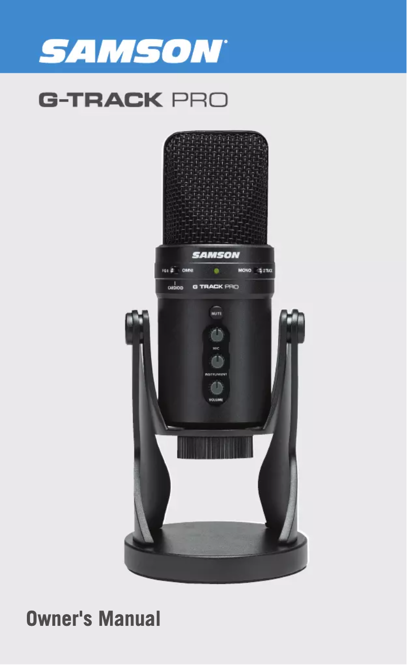 Página 1 del manual Manual de usuario Samson G-Track Pro
