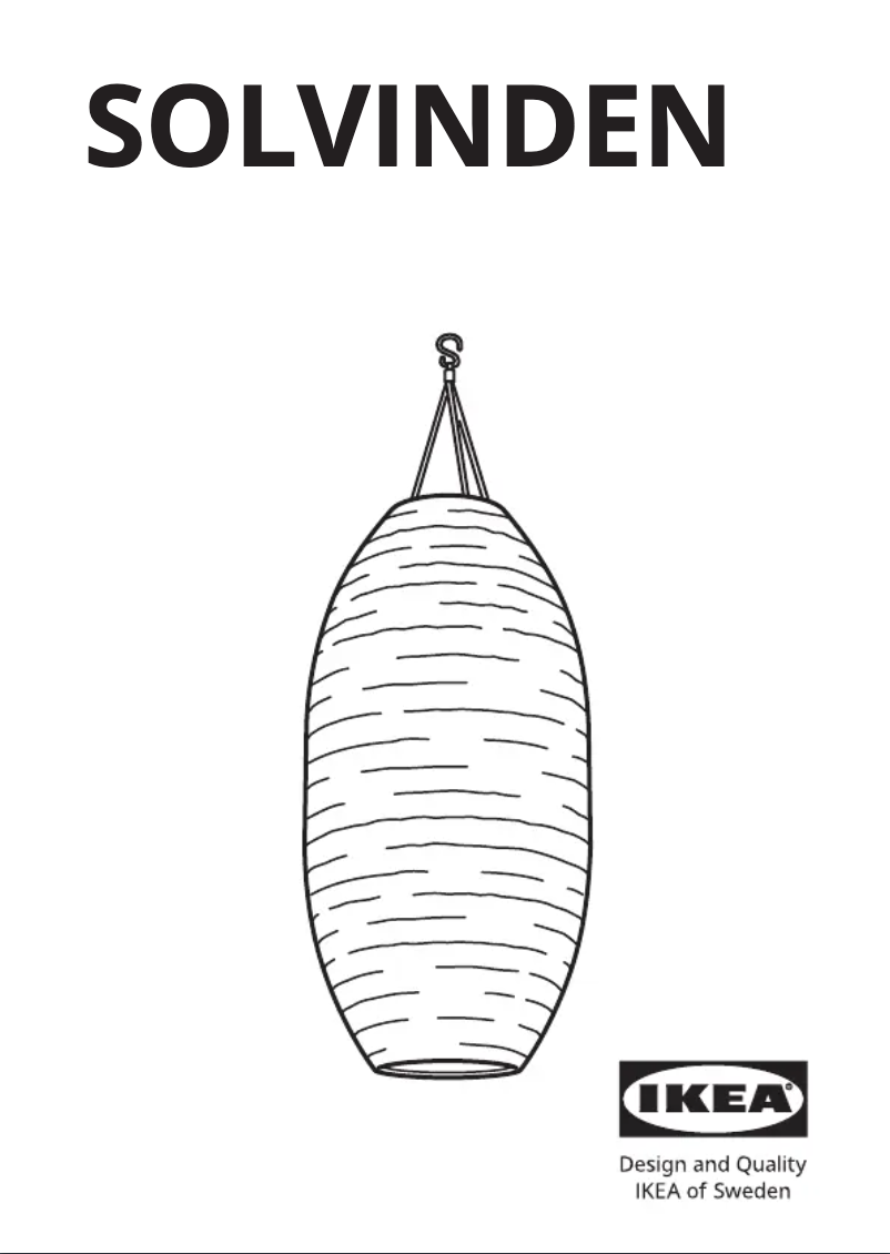 Imagen de la primera página del manual del dispositivo SOLVINDEN 105.144.95