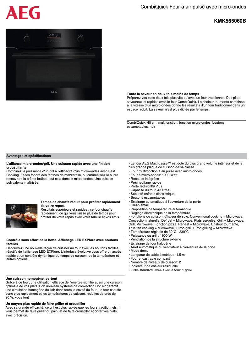 Imagen de la primera página del manual del dispositivo KMK565060B