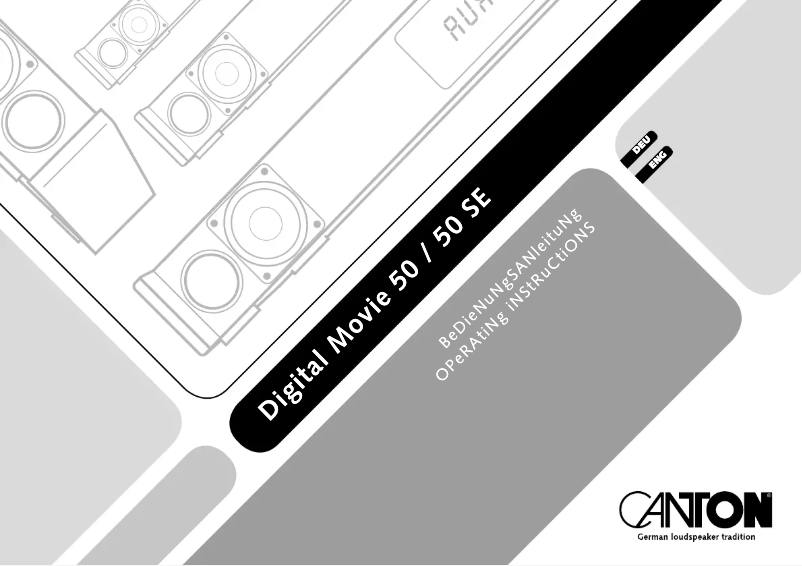 Imagen de la primera página del manual del dispositivo DM 50 SE