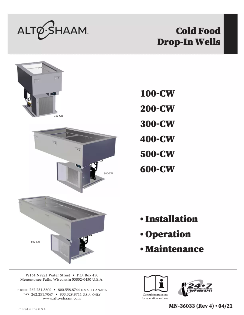 Imagen de la primera página del manual del dispositivo 600-CW
